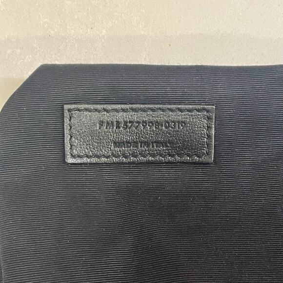 SAINT LAURENT Niki Large YSL Shopper Tote Bag in Crinkled Leather Light Taupe - Picture 14 of 16